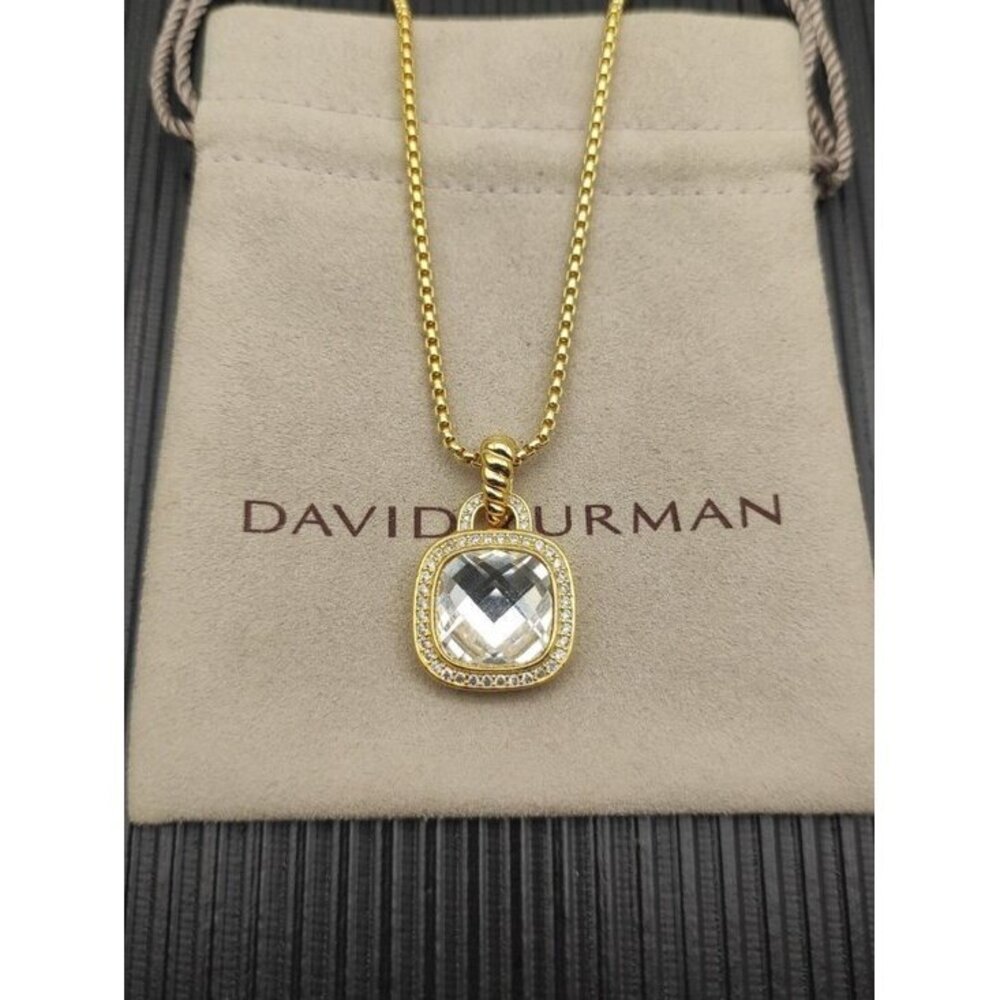 David Yurman 750 Gold Necklaces with Original Pouch
